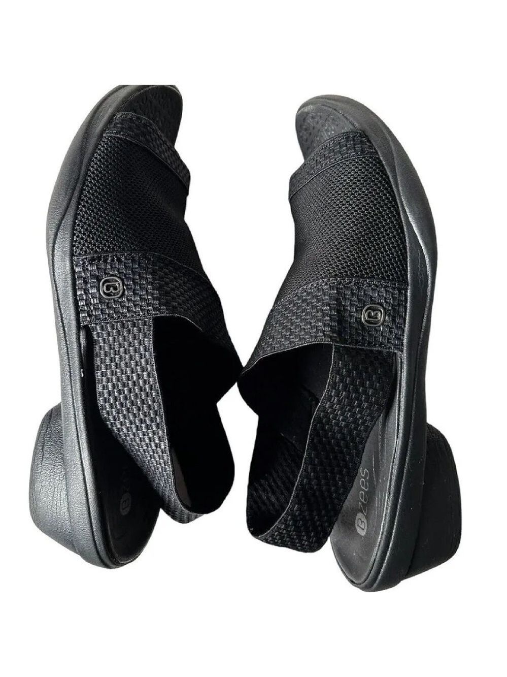 BZees Molly black sling back open toe sandals Woman’s size 6.5 M - Picture 13 of 16